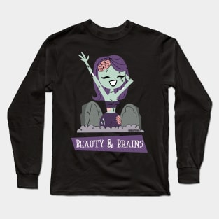 Beauty & Brains Long Sleeve T-Shirt